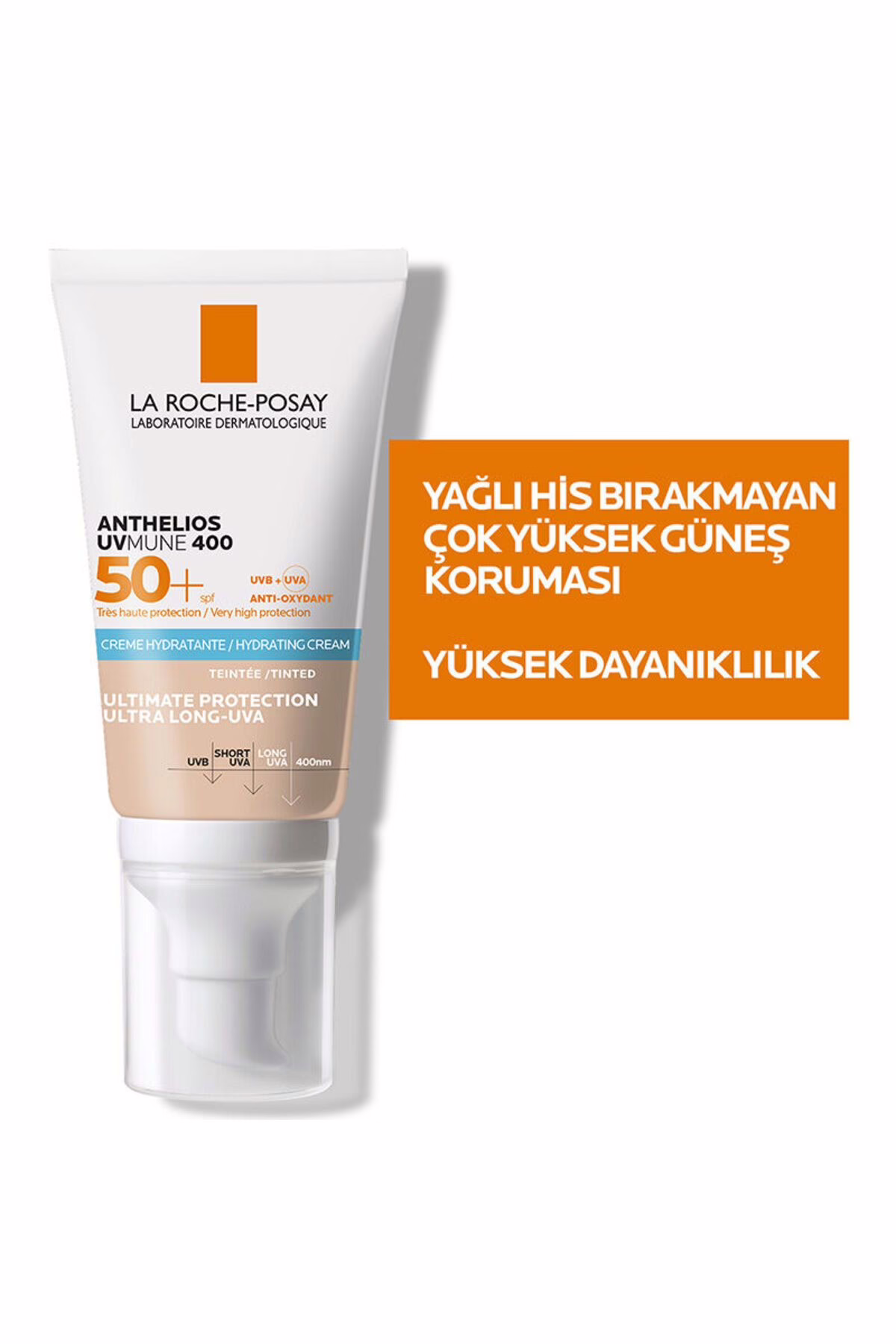 Anthelios UVMUNE 400 SPF50+ 50 ml | Renkli Nemlendirici Güneş Koruyucu Krem 4 Anthelios UVMUNE 400 SPF50+ 50 ml | Renkli Nemlendirici Güneş Koruyucu Krem