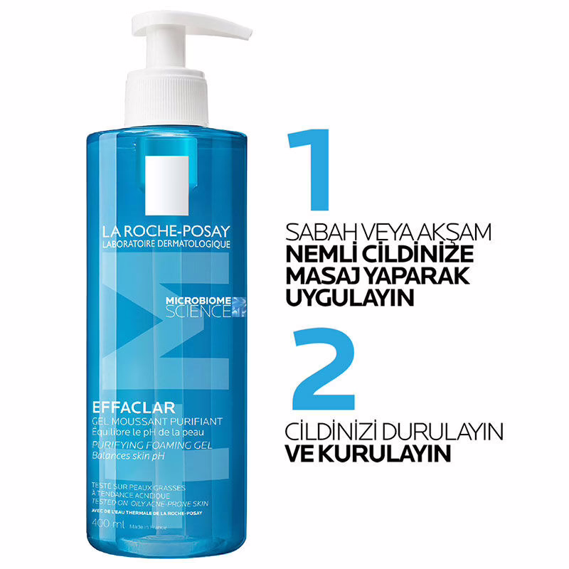 Effaclar Jel 400 ml | Yağlı ve Düzensiz Ciltler İçin Temizleme Jeli 5 Effaclar Jel 400 ml | Yağlı ve Düzensiz Ciltler İçin Temizleme Jeli