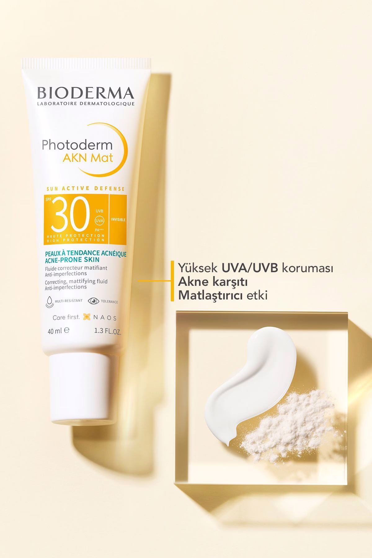 Photoderm AKN MAT SPF 30 40 ml | Matlaştırıcı Akne Karşıtı Güneş Koruyucu Krem 3 Photoderm AKN MAT SPF 30 40 ml | Matlaştırıcı Akne Karşıtı Güneş Koruyucu Krem