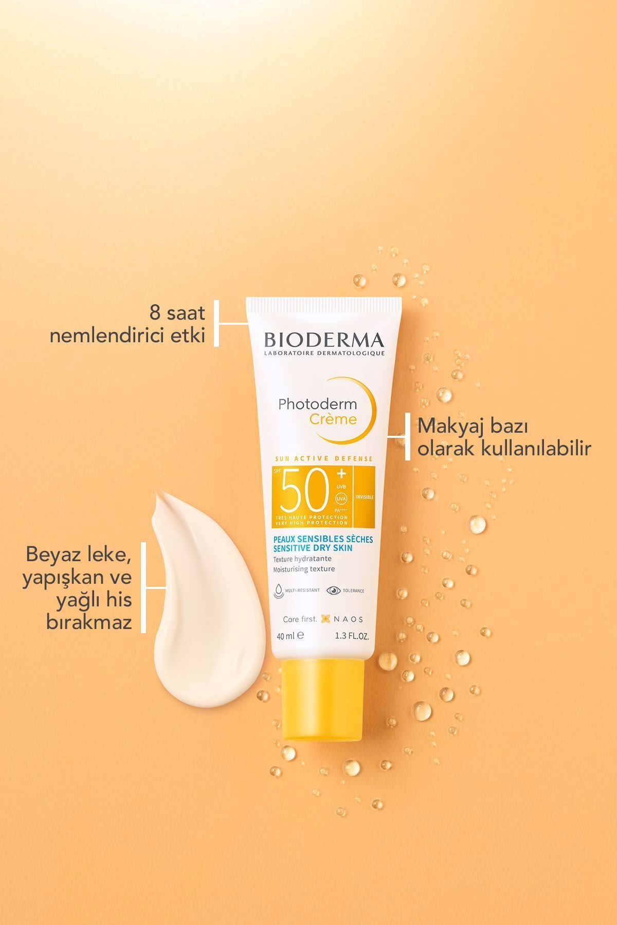 Photoderm Cream SPF50+ 40 ml | Kuru Ciltler için Yüz Güneş Kremi 5 Photoderm Cream SPF50+ 40 ml | Kuru Ciltler için Yüz Güneş Kremi