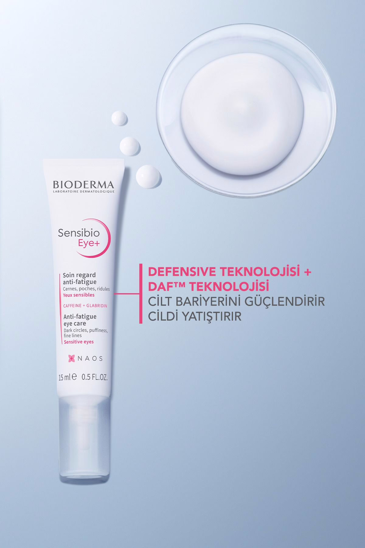 Sensibio Eye+ 15 ml | Göz Çevresi Günlük Koruyucu Krem Jel 4 Sensibio Eye+ 15 ml | Göz Çevresi Günlük Koruyucu Krem Jel