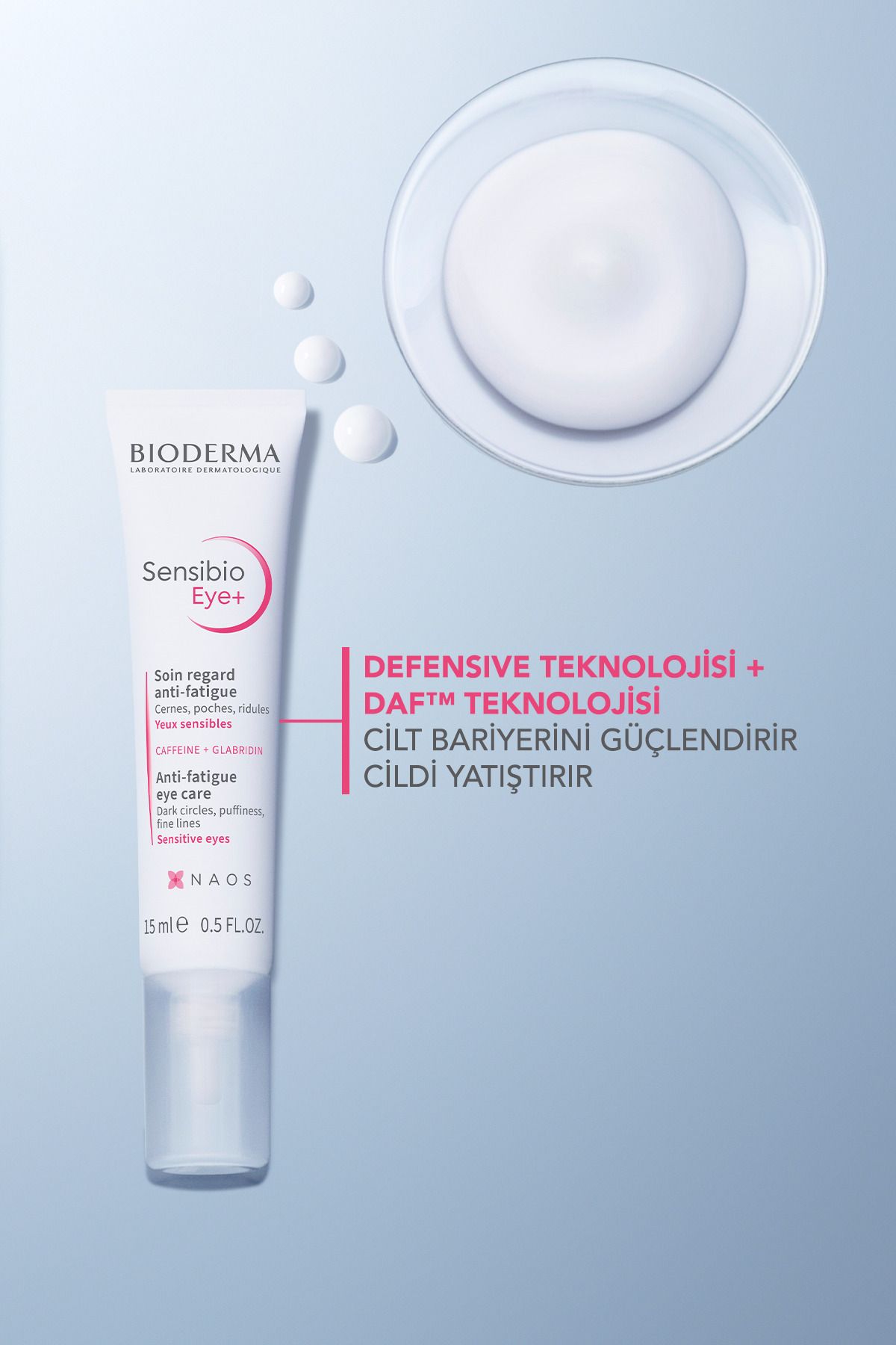 Sensibio Eye+ 15 ml | Göz Çevresi Günlük Koruyucu Krem Jel 4 Sensibio Eye+ 15 ml | Göz Çevresi Günlük Koruyucu Krem Jel