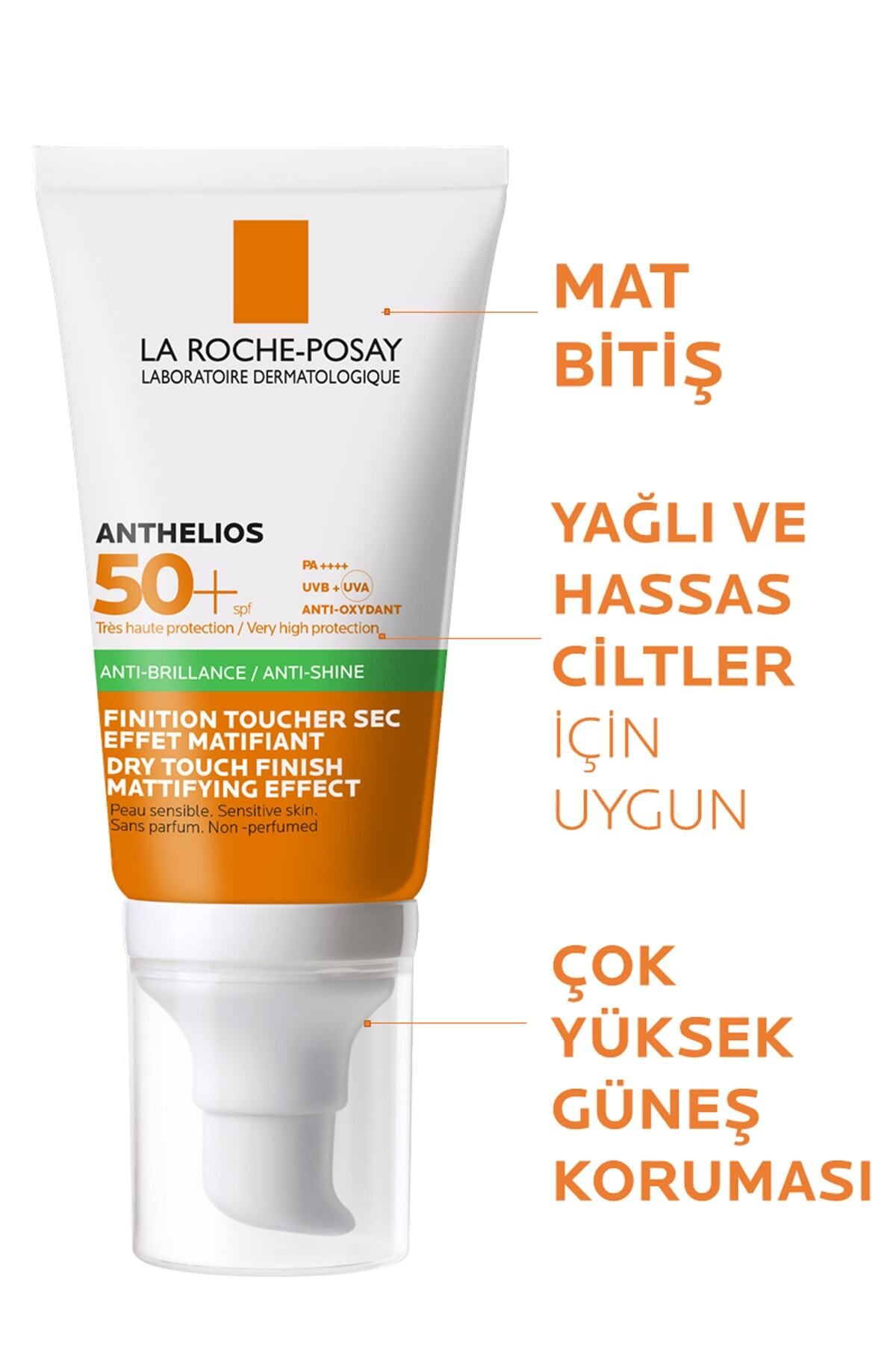 Anthelios Oil Control Gel Cream Spf50+ 50ml | Yağlı ve Karma Ciltler İçin Yüz Güneş Kremi 2 Anthelios Oil Control Gel Cream Spf50+ 50ml | Yağlı ve Karma Ciltler İçin Yüz Güneş Kremi