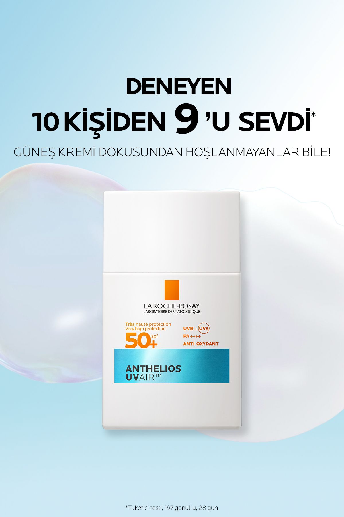 Anthelios UV Air SPF50+ 40 ml | Gün Boyu Güneş Kremi 3 Anthelios UV Air SPF50+ 40 ml | Gün Boyu Güneş Kremi
