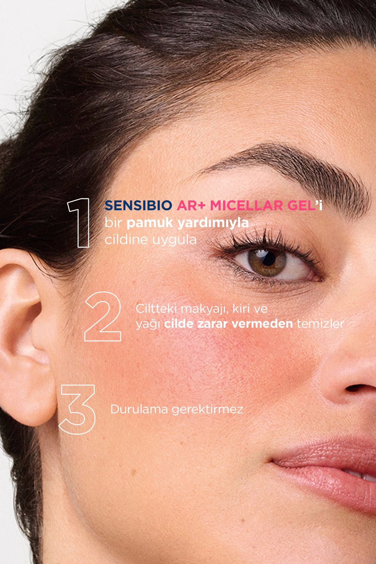Sensibio AR+ 250 ml | Durulama Gerektirmeyen Makyaj Temizleyici Misel Jel 5 Sensibio AR+ 250 ml | Durulama Gerektirmeyen Makyaj Temizleyici Misel Jel