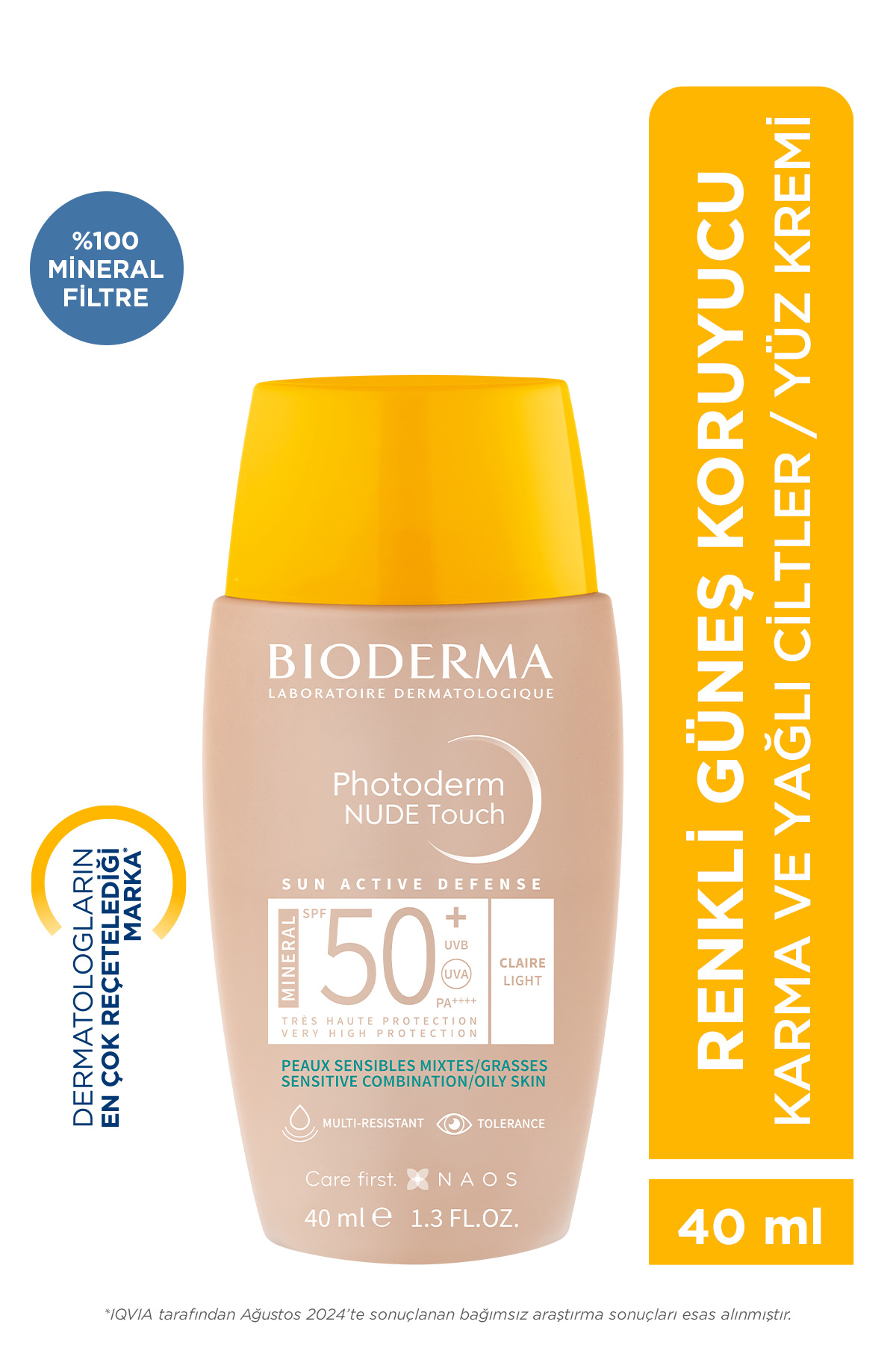 Photoderm Nude Light SPF50+ 40 ml | Renkli Güneş Koruyucu 2 Photoderm Nude Light SPF50+ 40 ml | Renkli Güneş Koruyucu - Görsel 2