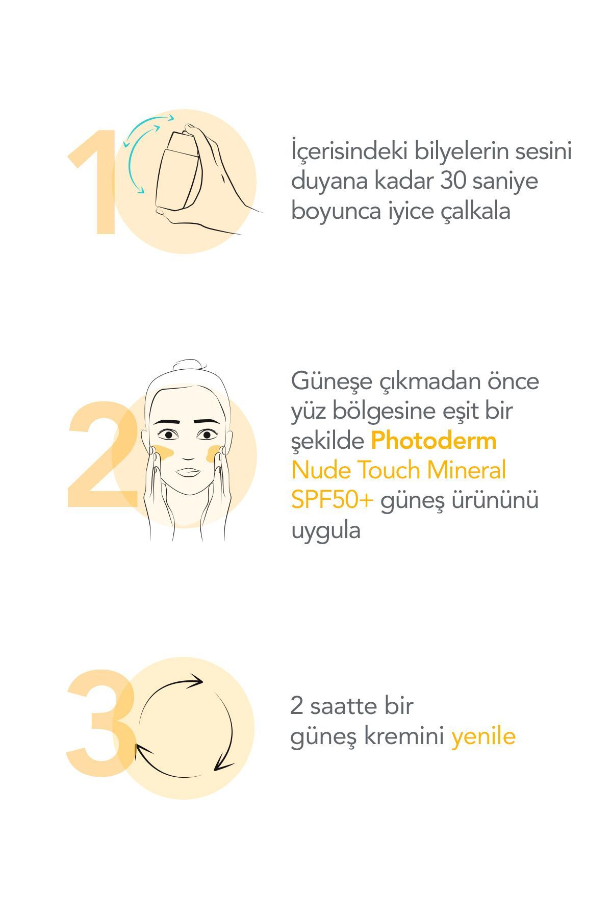 Photoderm Nude Light SPF50+ 40 ml | Renkli Güneş Koruyucu 3 Photoderm Nude Light SPF50+ 40 ml | Renkli Güneş Koruyucu