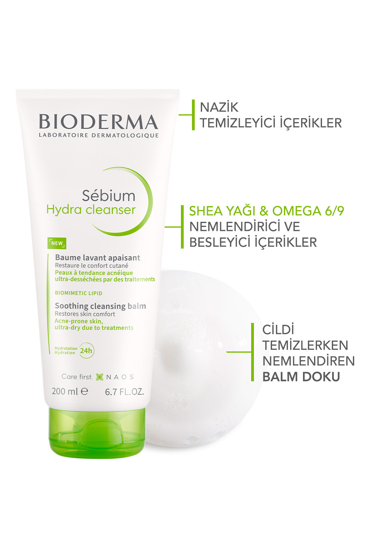 Sebium Hydra Cleanser 200 ml | Hassas Ciltler için Nemlendirici 2 Sebium Hydra Cleanser 200 ml | Hassas Ciltler için Nemlendirici