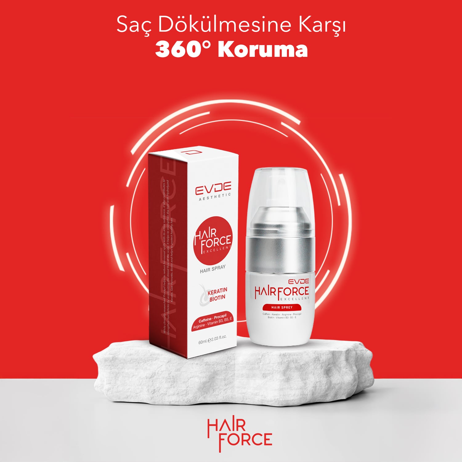 Hair Force | Dökülme Karşıtı Saç Bakım Serumu 60ml 2 Hair Force | Dökülme Karşıtı Saç Bakım Serumu 60ml - Görsel 2