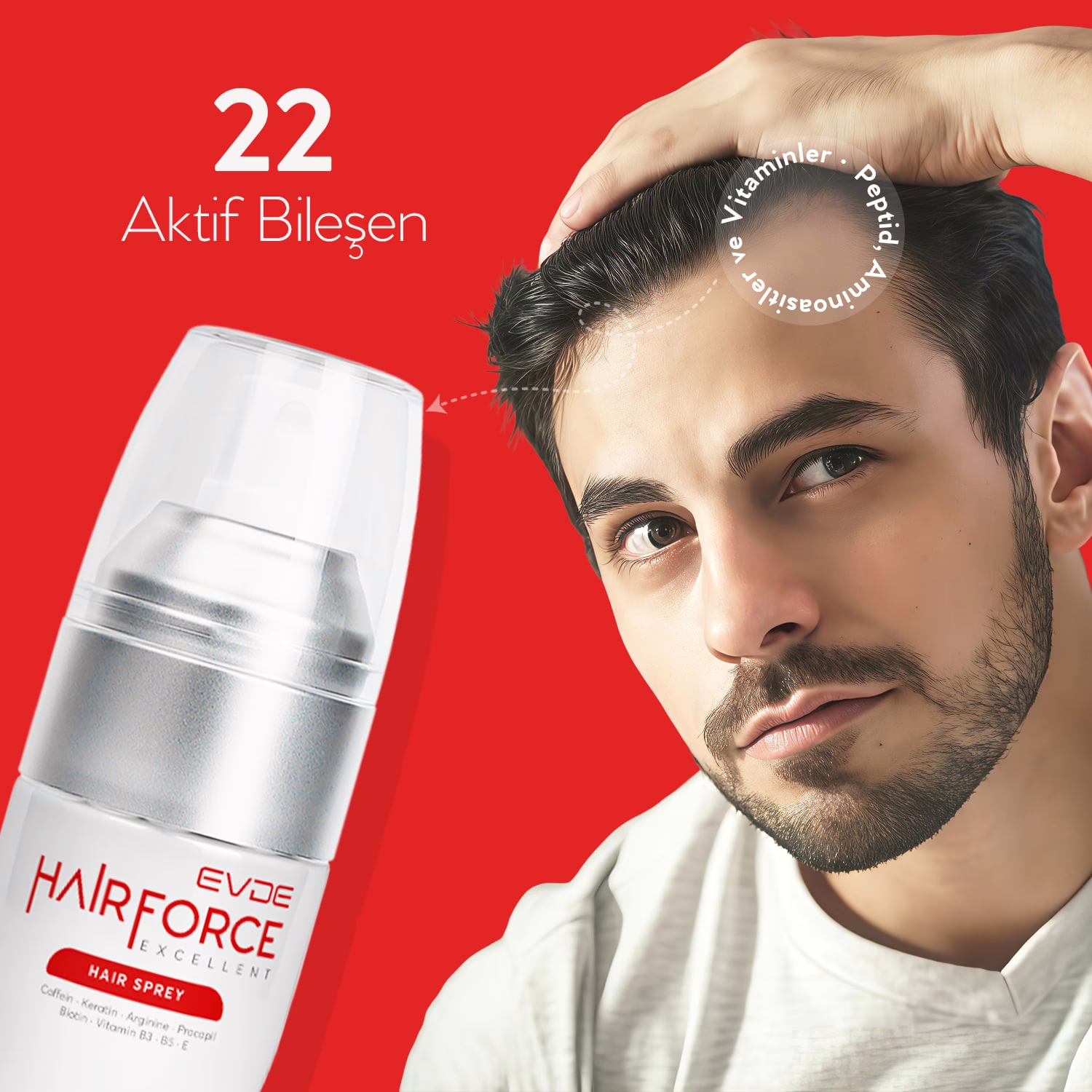 Hair Force | Dökülme Karşıtı Saç Bakım Serumu 60ml 5 Hair Force | Dökülme Karşıtı Saç Bakım Serumu 60ml