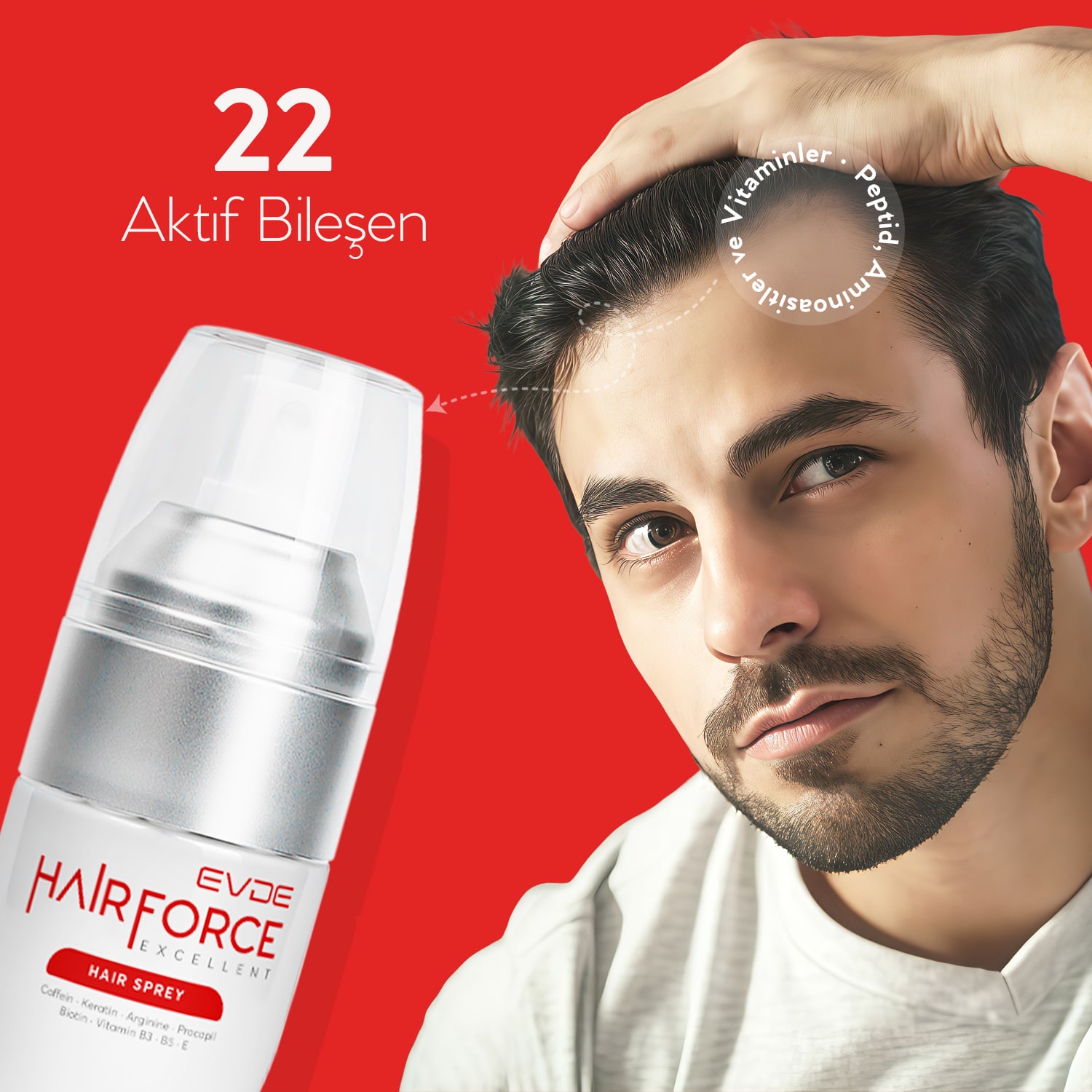 Hair Force | Dökülme Karşıtı Saç Bakım Serumu 60ml 5 Hair Force | Dökülme Karşıtı Saç Bakım Serumu 60ml