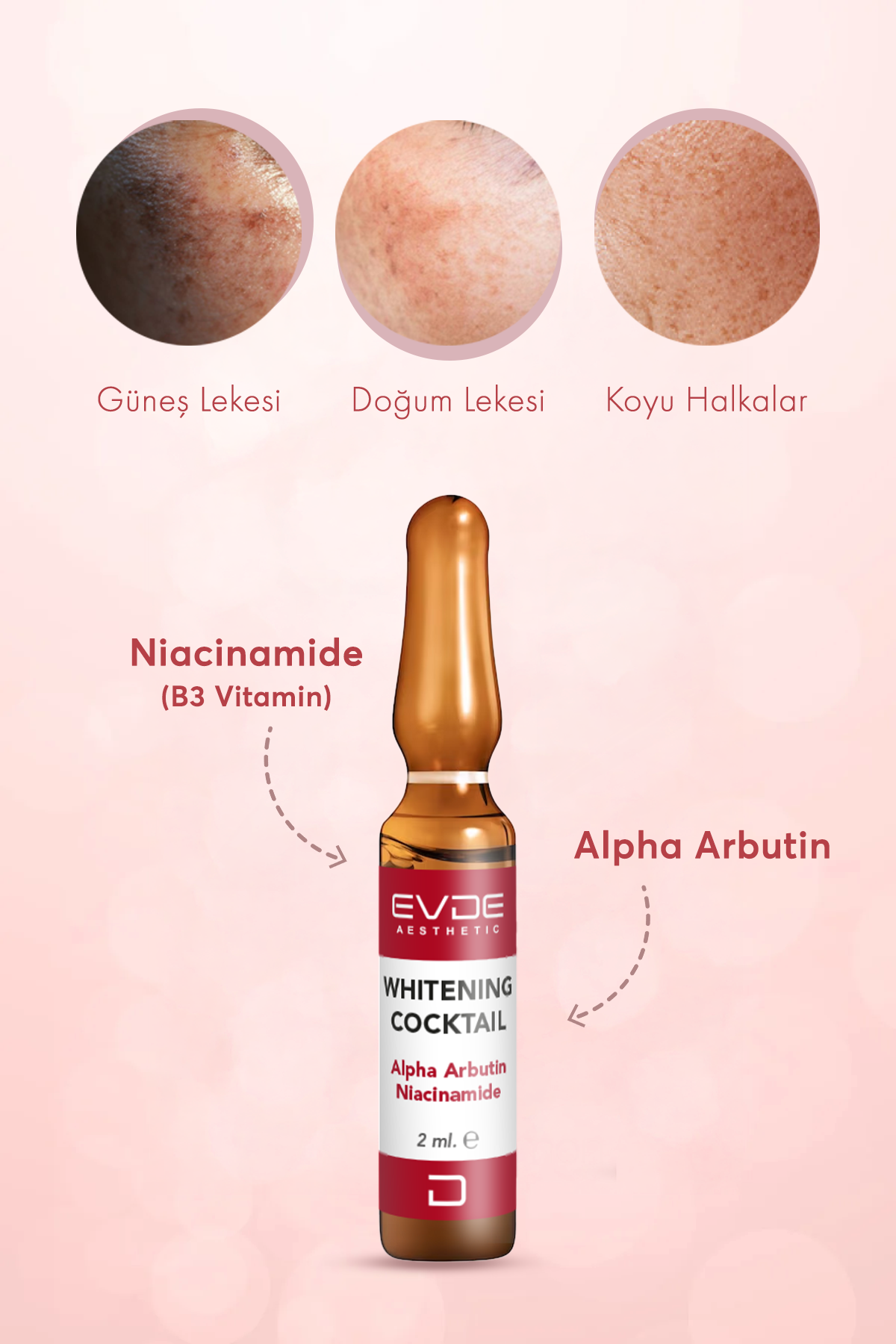 Whitening Cocktail Leke Görünümünü Azaltmaya Yardımcı Aydınlatıcı Serum 2ml x 10 3 Whitening Cocktail Leke Görünümünü Azaltmaya Yardımcı Aydınlatıcı Serum 2ml x 10
