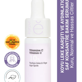 Pure Active Saf Vitamin C Koyu Leke Aydınlatıcı Yaşlanma Karşıtı Konsantre Bakım Serumu 15 mL