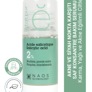 Pure Active Salisilik Asit BHA Sivilce Siyah Nokta Karşıtı Konsantre Bakım Serumu 15 mL Karma Yağlı