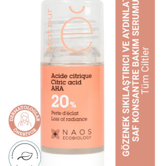 Pure Active Sitrik Asit AHA Gözenek Sıkılaştırıcı ve Aydınlatıcı Saf Cilt Serumu 15 ML