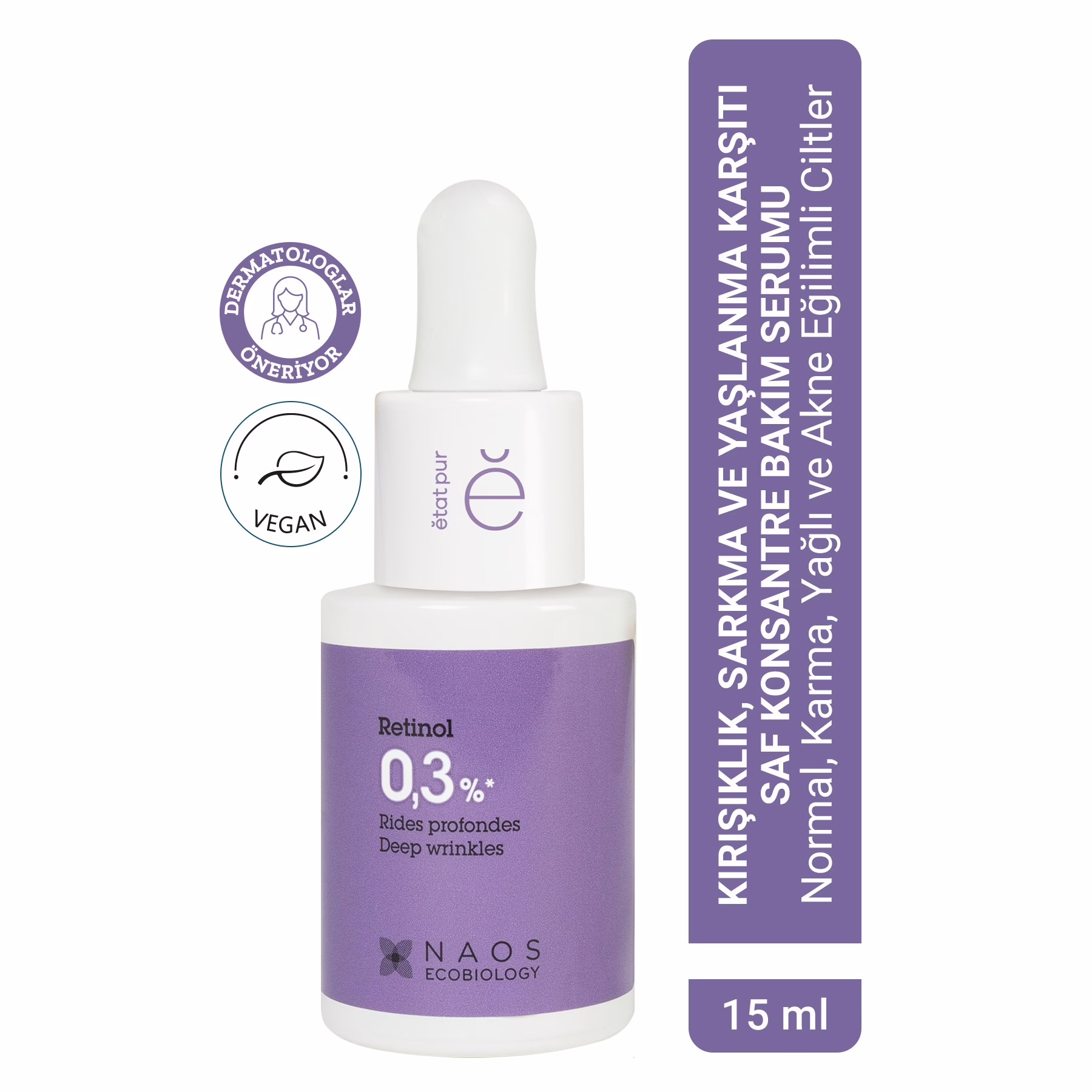 Pure Active Retinol %0,3 Kırışıklık Sarkma ve Yaşlanma Karşıtı Saf Cilt Serumu 15 ML 1 Pure Active Retinol %0,3 Kırışıklık Sarkma ve Yaşlanma Karşıtı Saf Cilt Serumu 15 ML