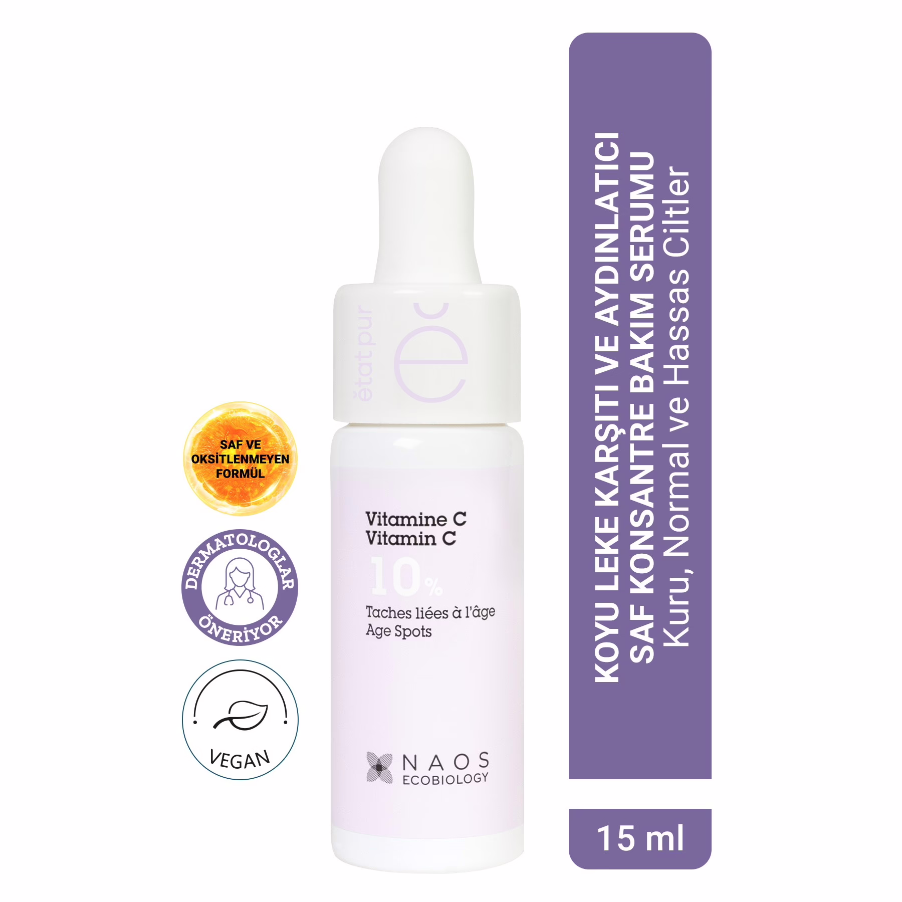 Pure Active Saf Vitamin C Koyu Leke Aydınlatıcı Yaşlanma Karşıtı Konsantre Bakım Serumu 15 mL 1 Pure Active Saf Vitamin C Koyu Leke Aydınlatıcı Yaşlanma Karşıtı Konsantre Bakım Serumu 15 mL