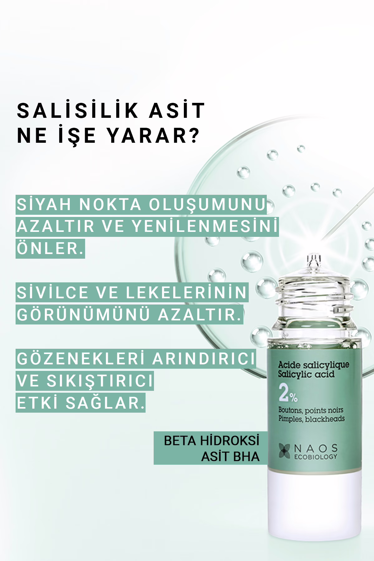 Pure Active Salisilik Asit BHA Sivilce Siyah Nokta Karşıtı Konsantre Bakım Serumu 15 mL Karma Yağlı 3 Pure Active Salisilik Asit BHA Sivilce Siyah Nokta Karşıtı Konsantre Bakım Serumu 15 mL Karma Yağlı