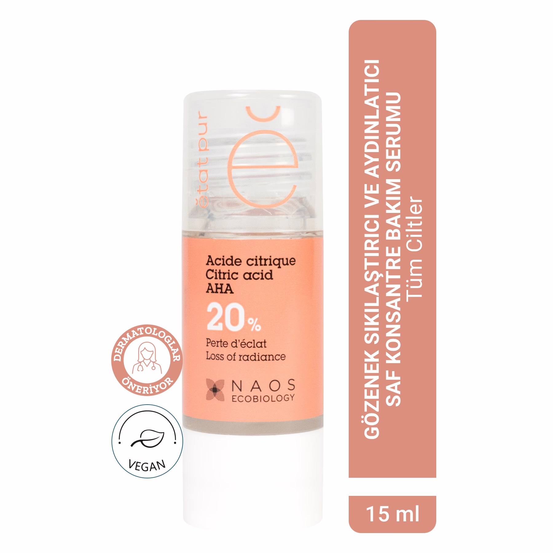 Pure Active Sitrik Asit AHA Gözenek Sıkılaştırıcı ve Aydınlatıcı Saf Cilt Serumu 15 ML 1 Pure Active Sitrik Asit AHA Gözenek Sıkılaştırıcı ve Aydınlatıcı Saf Cilt Serumu 15 ML