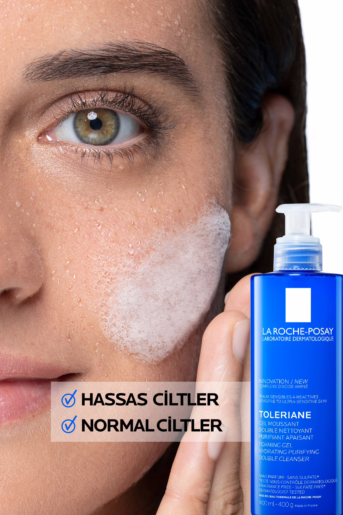 Toleriane Hassas Ciltler Dahil Tüm Ciltler İçin Temizleme Jeli 400 ml 5 Toleriane Hassas Ciltler Dahil Tüm Ciltler İçin Temizleme Jeli 400 ml