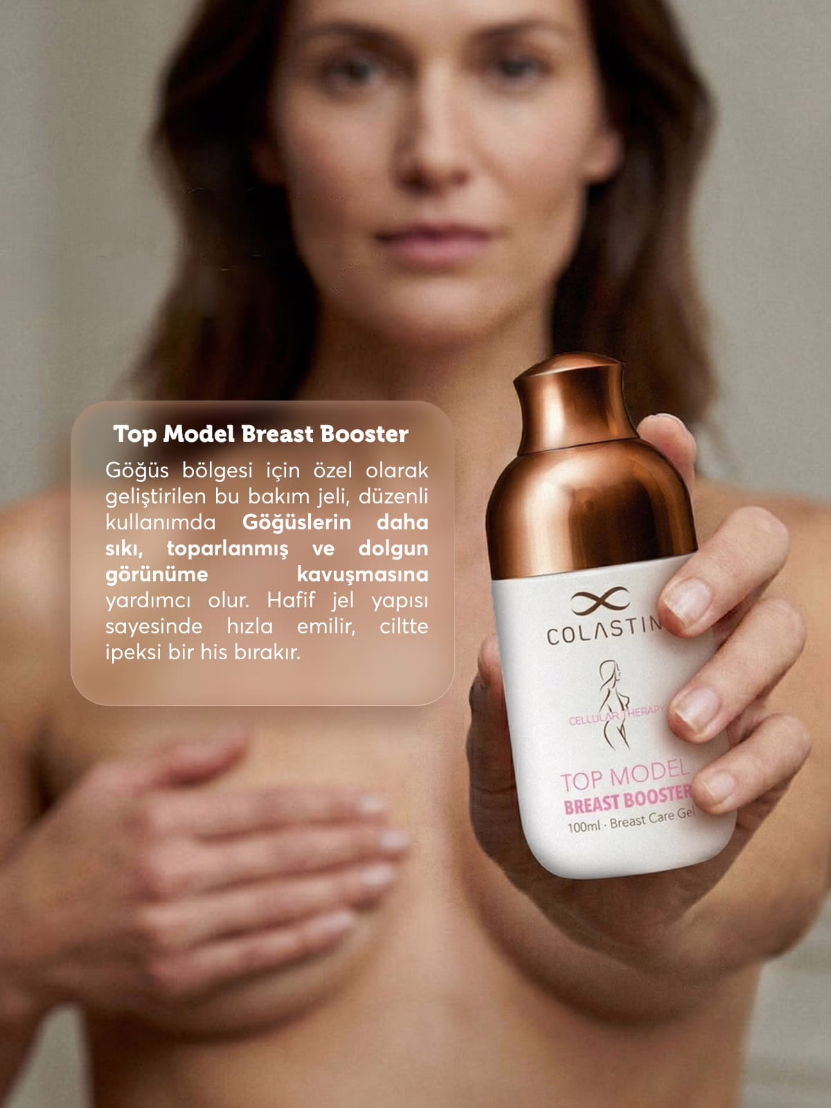 Göğüs Dolgunlaştırıcı, Sıkılaştırıcı & Dikleştirici Şekil Verici Jel 100ML | Top Model Breast Booster 4 Göğüs Dolgunlaştırıcı, Sıkılaştırıcı & Dikleştirici Şekil Verici Jel 100ML | Top Model Breast Booster