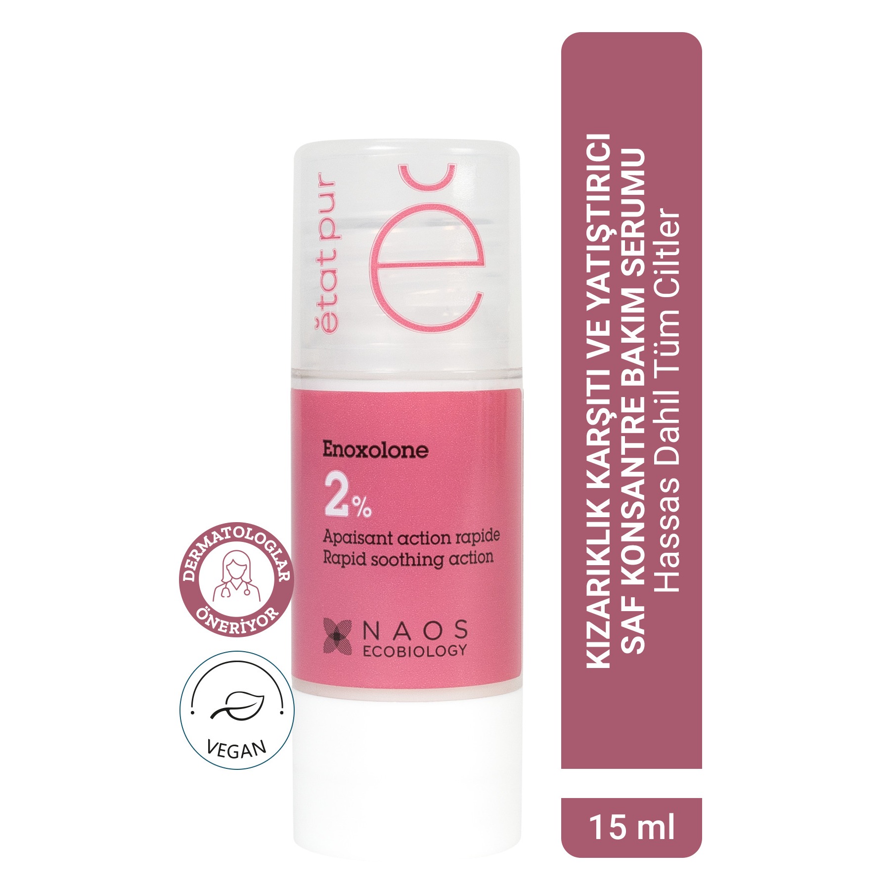 Pure Active Enoxolone Hassas ve Rozalı Ciltler İçin Kızarıklık Karşıtı Saf Cilt Serumu 15 ML 1 Pure Active Enoxolone Hassas ve Rozalı Ciltler İçin Kızarıklık Karşıtı Saf Cilt Serumu 15 ML