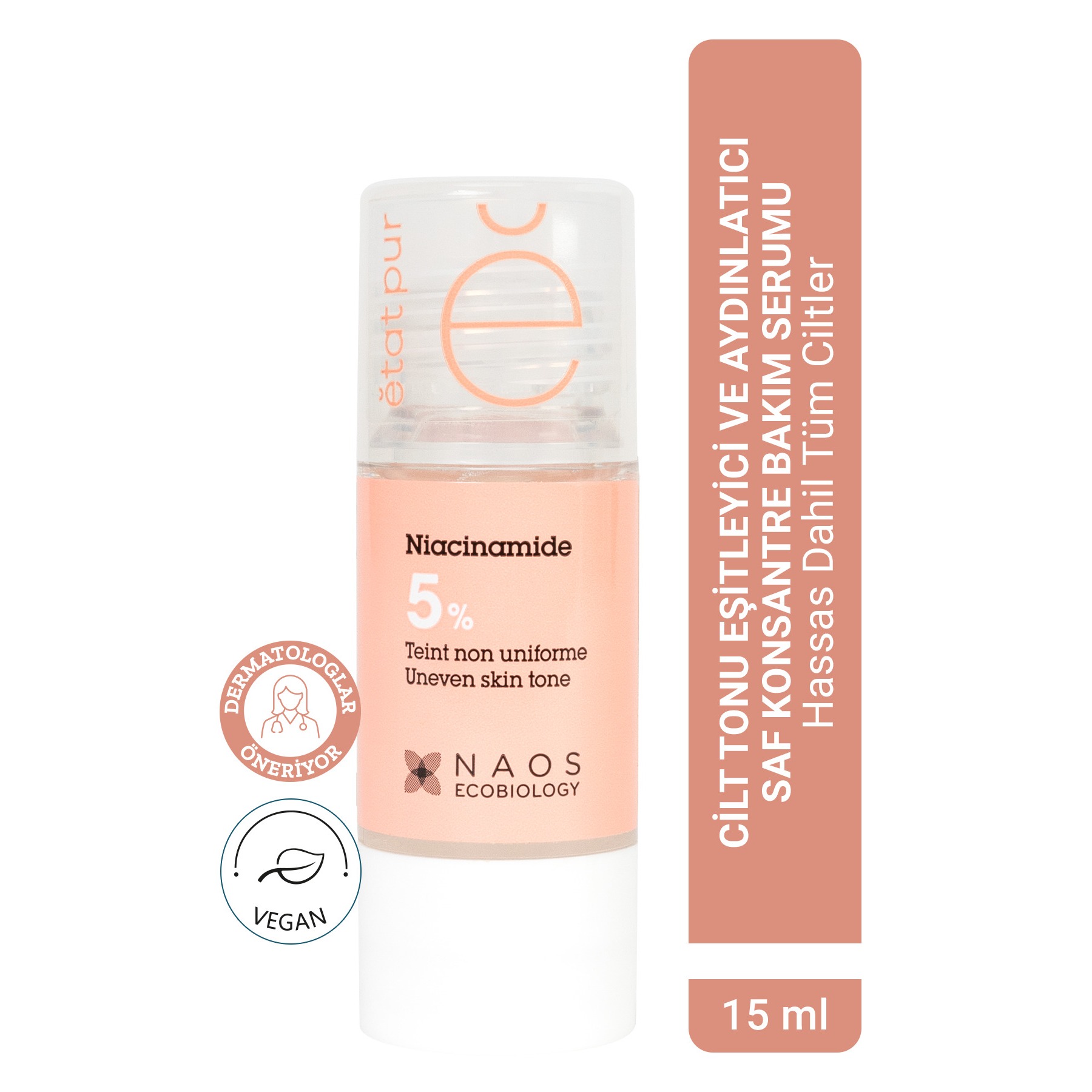 Pure Active Niacinamide %5 (B3 Vitamini) Tüm Ciltler İçin Aydınlatıcı Saf Cilt Serumu 15 ML 1 Pure Active Niacinamide %5 (B3 Vitamini) Tüm Ciltler İçin Aydınlatıcı Saf Cilt Serumu 15 ML