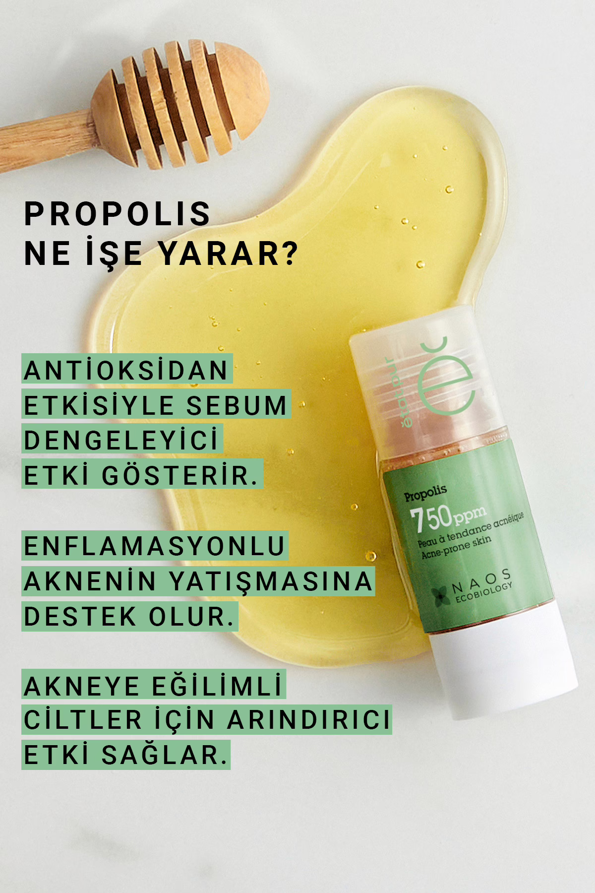 Pure Active Propolis Akne Karşıtı Antienflamatuar & Yatıştırıcı Etkili Saf Cilt Serumu 15 ML 2 Pure Active Propolis Akne Karşıtı Antienflamatuar & Yatıştırıcı Etkili Saf Cilt Serumu 15 ML