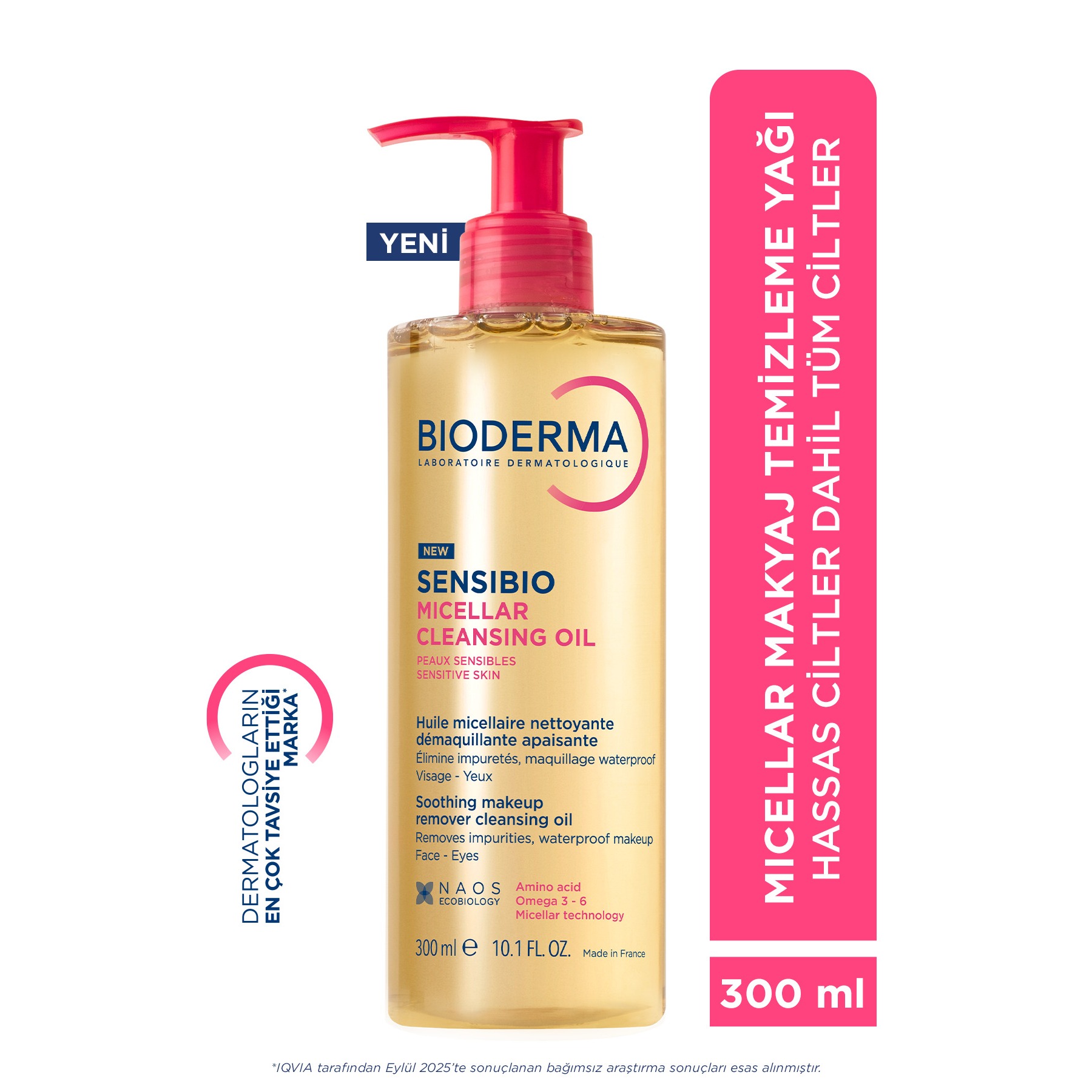 Sensibio Micellar Cleansing Oil Hassas & Normal Ciltler Yağ Bazlı Yüz&Göz Makyaj Temizleyici 300 ML 1 Sensibio Micellar Cleansing Oil Hassas & Normal Ciltler Yağ Bazlı Yüz&Göz Makyaj Temizleyici 300 ML