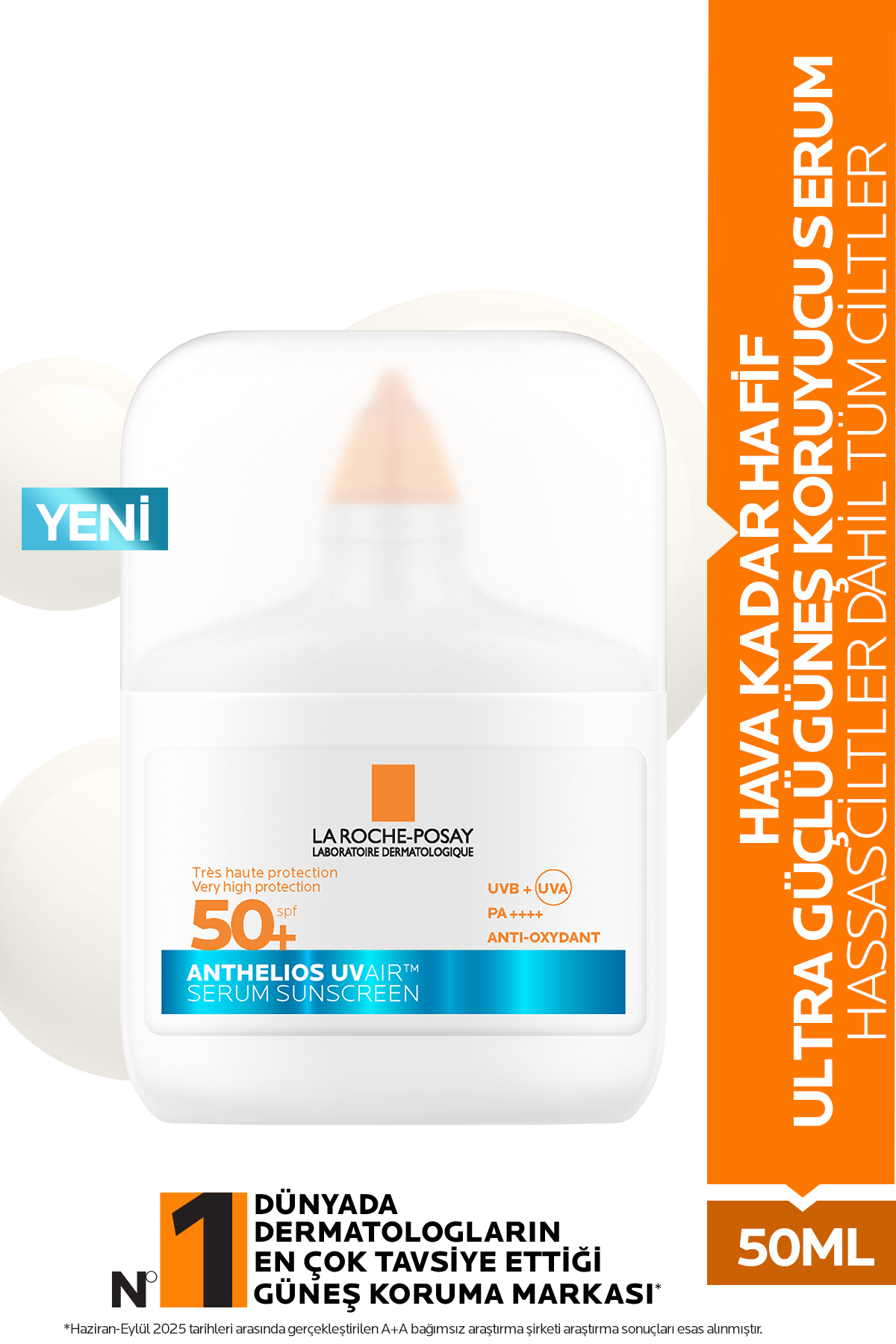 Anthelios UV Air SPF50+ Ultra Güçlü Güneş Koruyucu Serum 50 ml 1 Anthelios UV Air SPF50+ Ultra Güçlü Güneş Koruyucu Serum 50 ml