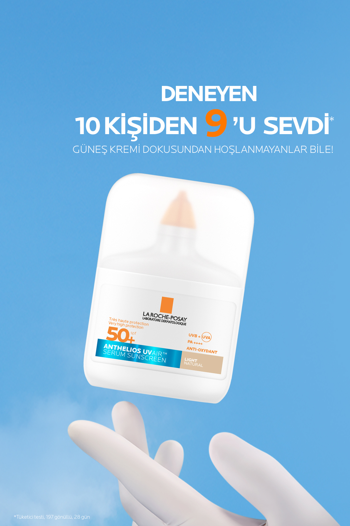 Anthelios UVAIR SPF50+ Aydınlık Görünüm Veren Ultra Güçlü Renkli Güneş Koruyucu Serum 50 ml 3 Anthelios UVAIR SPF50+ Aydınlık Görünüm Veren Ultra Güçlü Renkli Güneş Koruyucu Serum 50 ml - Görsel 3