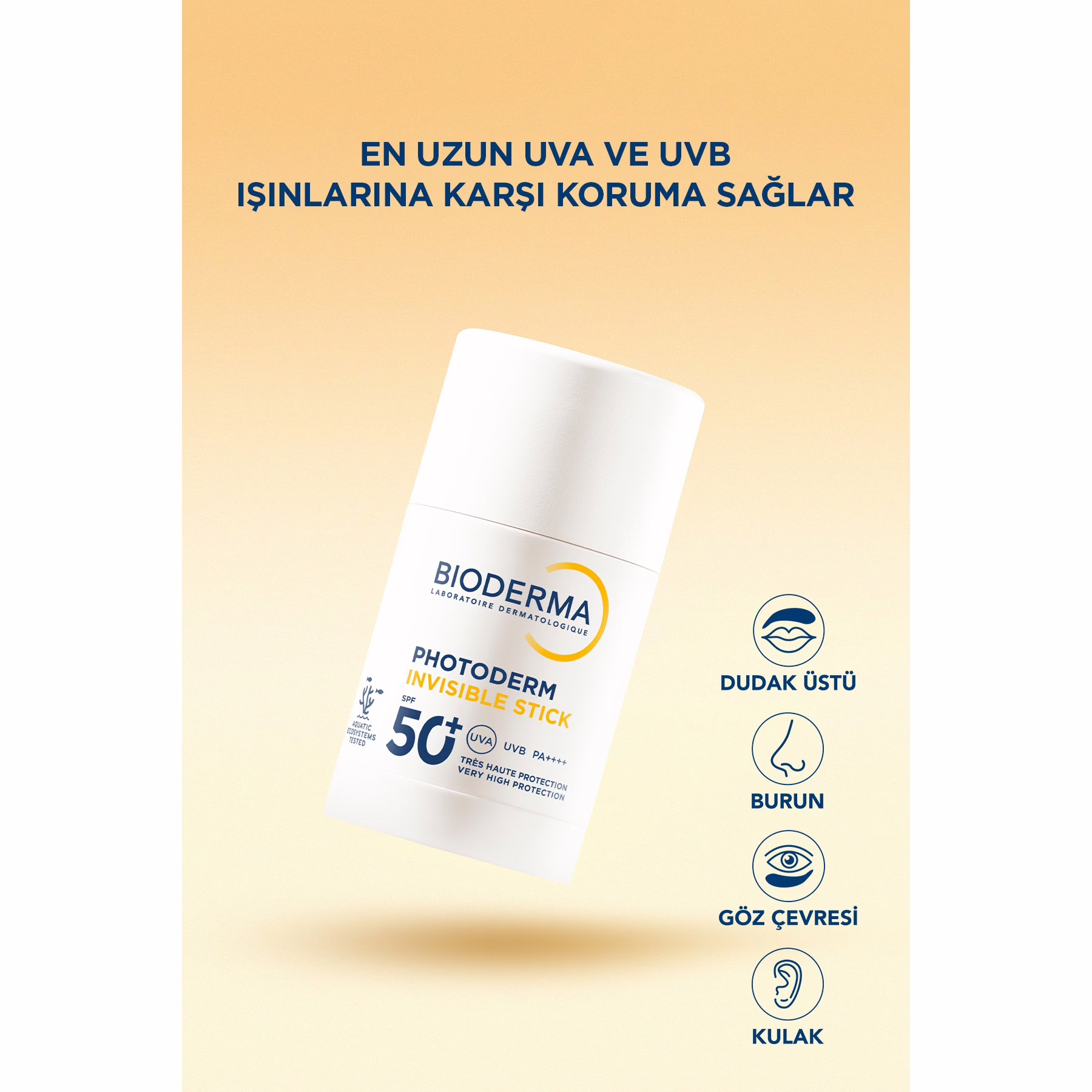 Photoderm Invisible Stick SPF50+ Antioksidan UV Koruma İçeren Hassas&Tüm Ciltler Güneş Kremi 15gr 2 Photoderm Invisible Stick SPF50+ Antioksidan UV Koruma İçeren Hassas&Tüm Ciltler Güneş Kremi 15gr