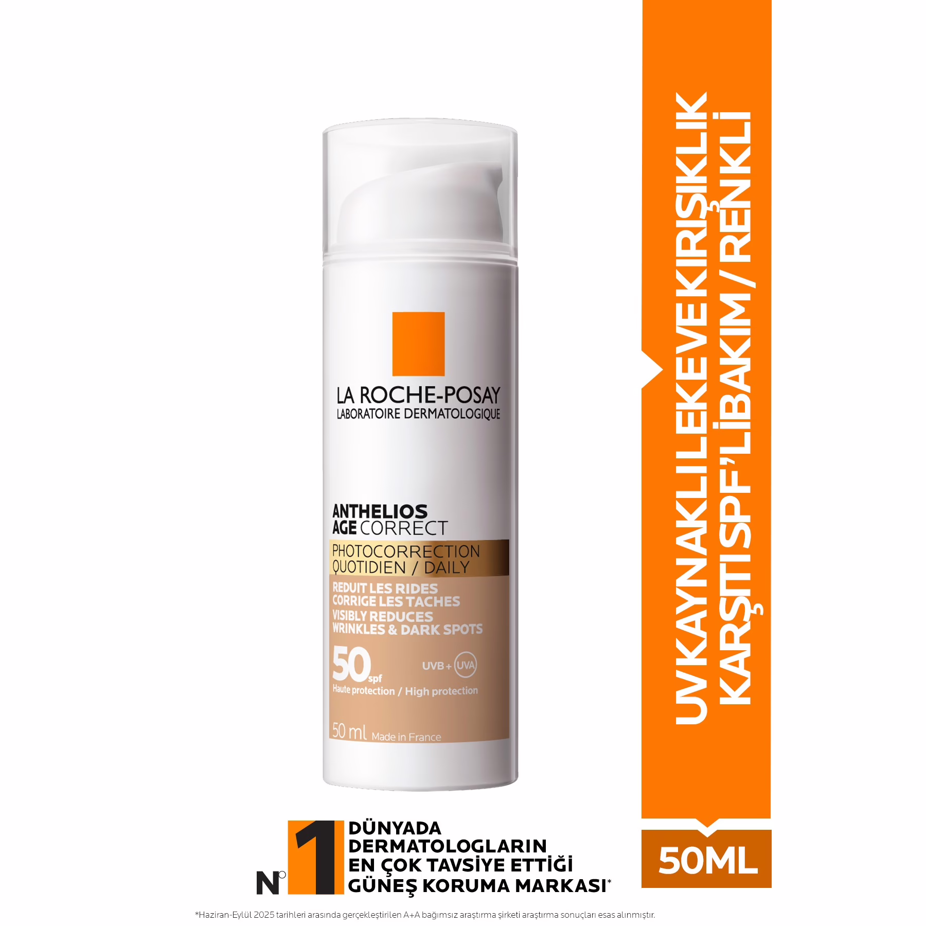 Anthelios Age Correct Daily Tinted Cream SPF50+ 50 ml 1 Anthelios Age Correct Daily Tinted Cream SPF50+ 50 ml