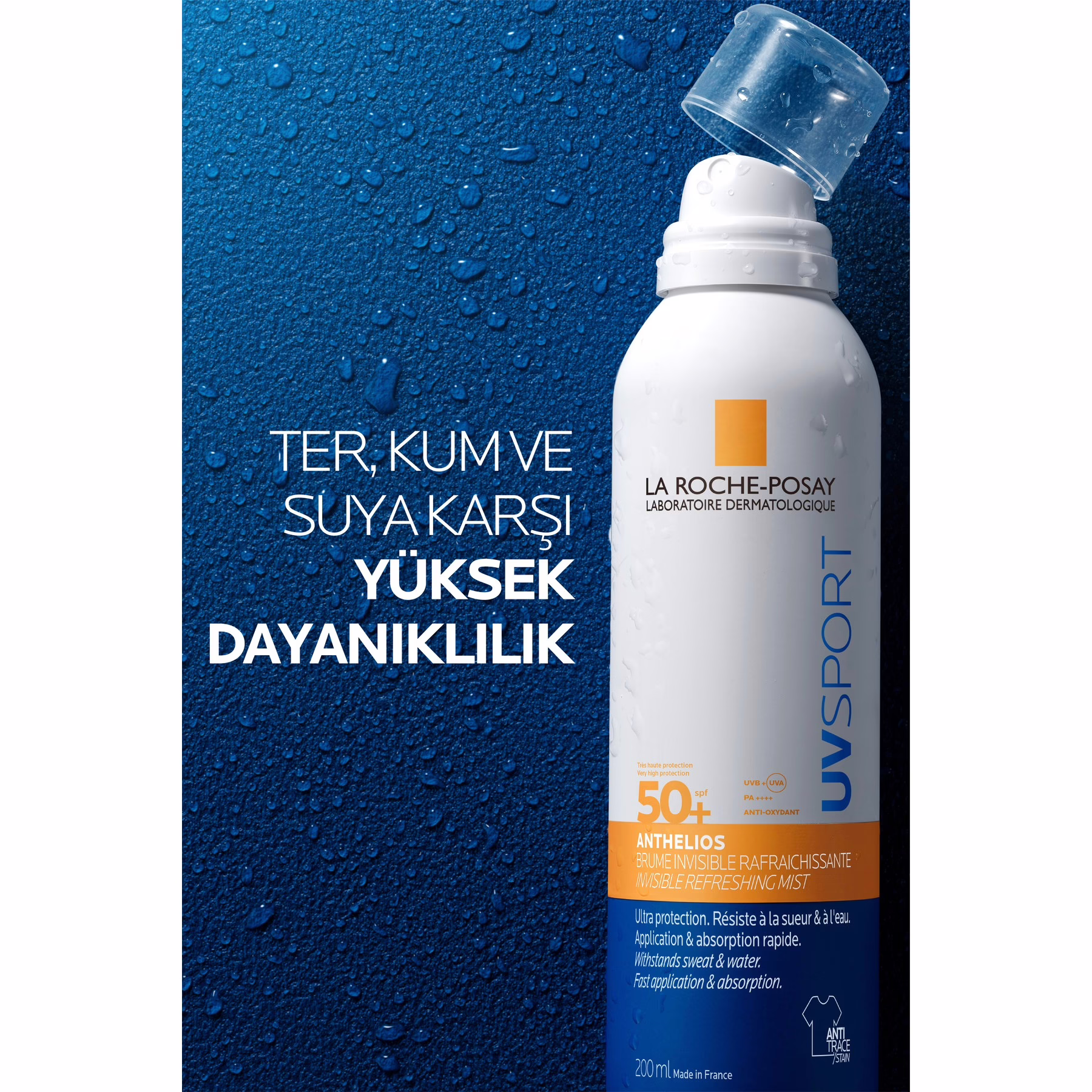 Anthelios UVSPORT SPF50+ Ultra Güçlü Güneş Koruyucu SPRAY 200 ml 2 Anthelios UVSPORT SPF50+ Ultra Güçlü Güneş Koruyucu SPRAY 200 ml