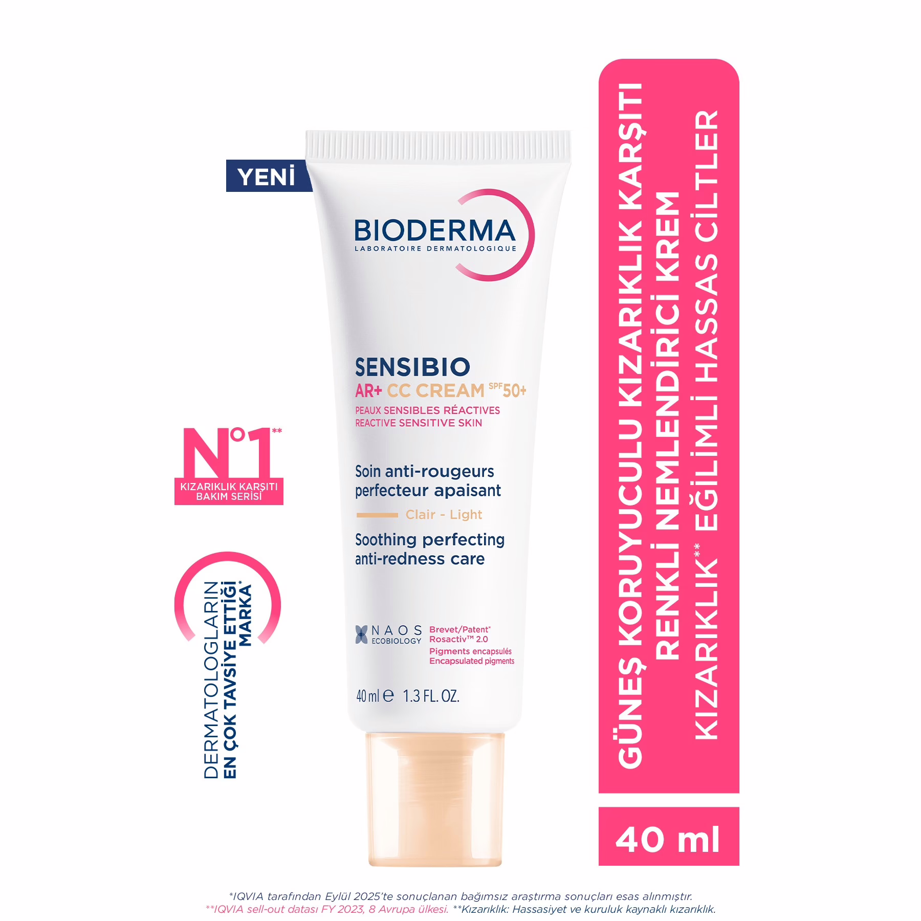 Sensibio AR+ CC Cream SPF50+ Güneş Koruyuculu Kızarıklık Karşıtı Renkli Nemlendirici Krem 40 ML 1 Sensibio AR+ CC Cream SPF50+ Güneş Koruyuculu Kızarıklık Karşıtı Renkli Nemlendirici Krem 40 ML