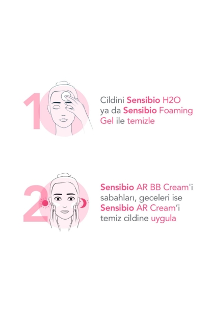 Sensibio Ar BB Spf30 Hassas Ciltler Kızarıklık Karşıtı Güneş Koruyuculu Renkli Bakım Kremi 40 ml - Görsel 3