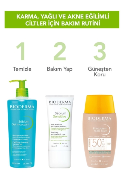 Sebium Sensitive Karma, Yağlı ve Akne Eğilimli Ciltler Yatıştırıcı Nemlendirici Bakım Kremi 30 ml - Görsel 3