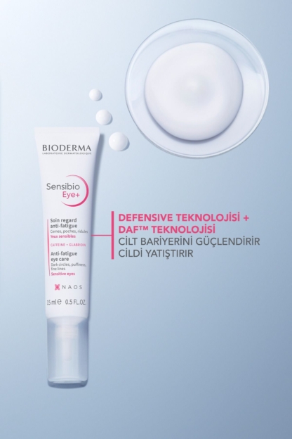 Sensibio Eye+ Hassas Göz Çevresi Koyu Halka ve Kırışıklık Karşıtı Nemlendirici Göz Bakım Kremi 15 ml - Görsel 4