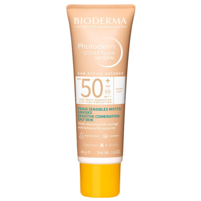 Photoderm Cover Touch Spf50+ Light Karma Yağlı Ciltler Kapatıcı Etkili Renkli Güneş Kremi 40 Ml