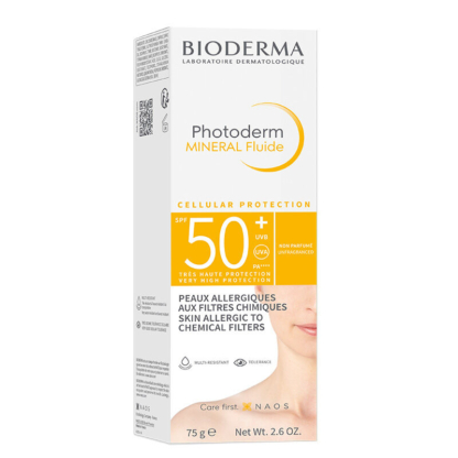 Photoderm Mineral Fluid SPF50+ Çok Hassas Ciltler için Yüksek Korumalı Yüz, Vücut Güneş Kremi 75 gr - Görsel 3