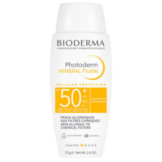 Photoderm Mineral Fluid SPF50+ 75 gr | Çok Hassas Ciltler için Yüksek Korumalı Güneş Kremi