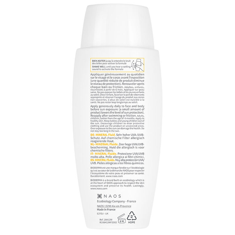 Photoderm Mineral Fluid SPF50+ 75 gr | Çok Hassas Ciltler için Yüksek Korumalı Güneş Kremi