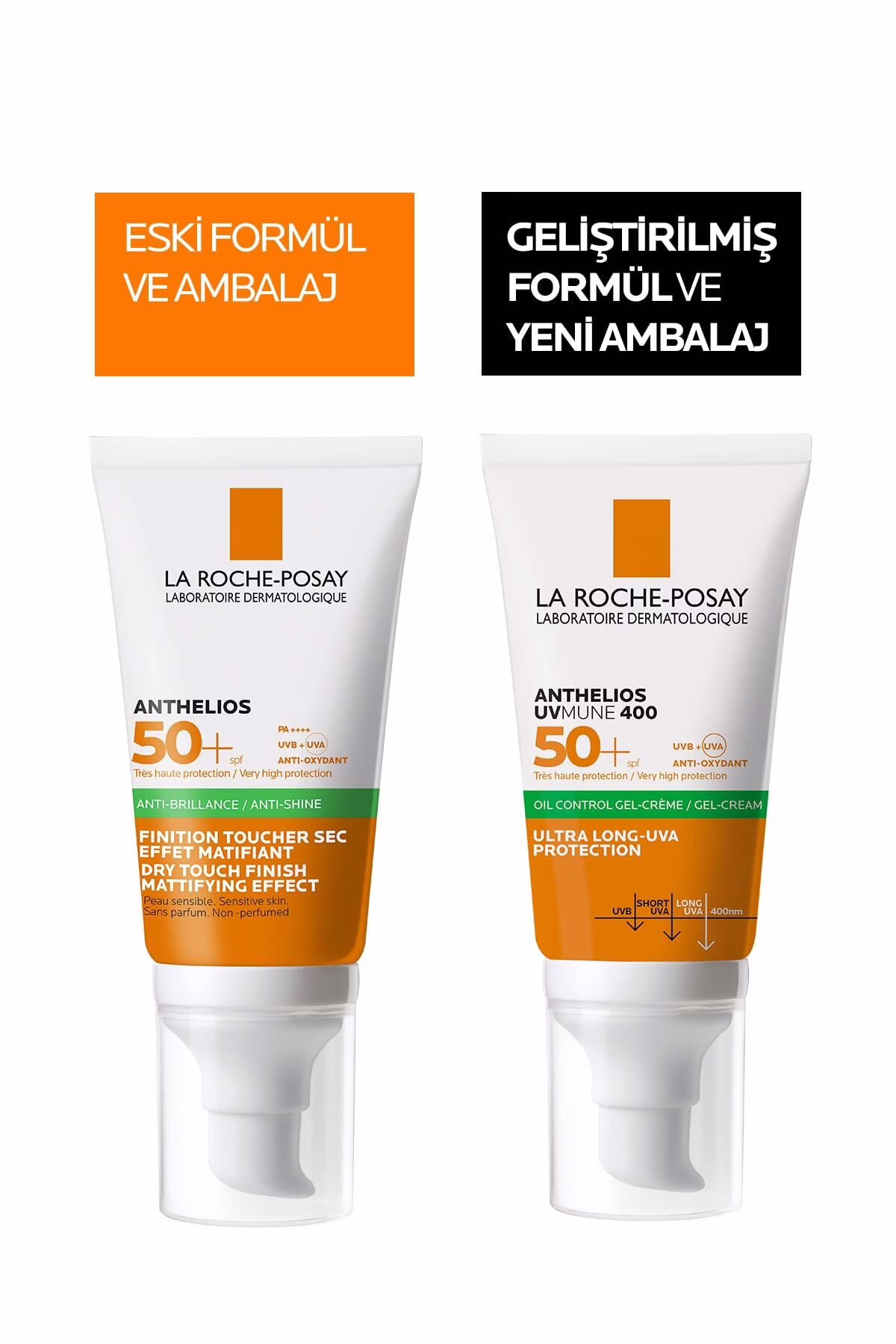 Anthelios Oil Control Gel Cream Spf50+ 50ml | Yağlı ve Karma Ciltler İçin Yüz Güneş Kremi