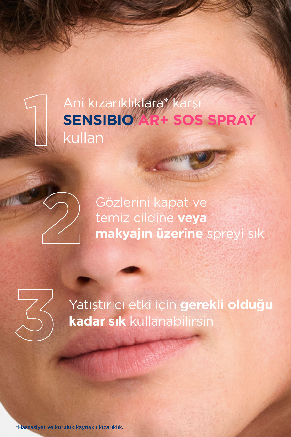 Sensibio AR+ SOS Sprey 70 ml | Hassas Ciltler İçin Yatıştırıcı Sprey