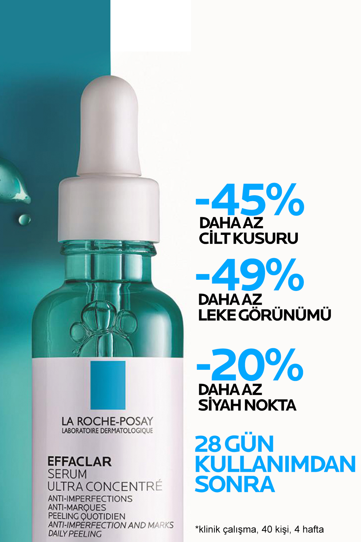 Effaclar Yağlı ve Akneye Eğilim Gösteren Ciltler için Peeling Etkili Leke Karşıtı Serum 5 Effaclar Yağlı ve Akneye Eğilim Gösteren Ciltler için Peeling Etkili Leke Karşıtı Serum - Görsel 5