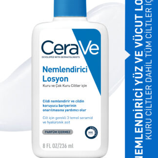 Seramid ve Hyalüronik Asit içeren Nemlendirici Yüz ve Vücut Losyonu 236 ml