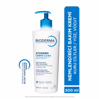 Atoderm Cream Ultra Normal ve Kuru Ciltler için Nemlendirici Yüz, Vücut Bakım Kremi 500 ml
