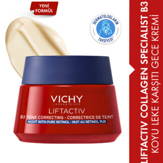 Liftactiv B3 Cilt Tonu Eşitleyici Retinol İçeren Gece Kremi 50 ml