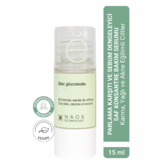 Pure Active Çinko Glukonat İstenmeyen Parlama Karşıtı Sebum Dengeleyici Saf Cilt Serumu 15 ML