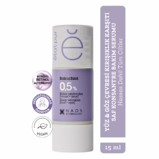 Bakuchiol %0,5 Kırışıklık Karşıtı Serum 15ML | Hassas Ciltler için Retinol Alternatifi